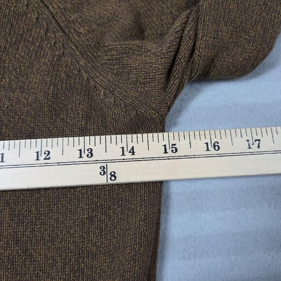 Vince Sweater Womens Small Brown 100% Cashmere Ribbed Hem Long Sleeve Knit - Picture 6 of 9